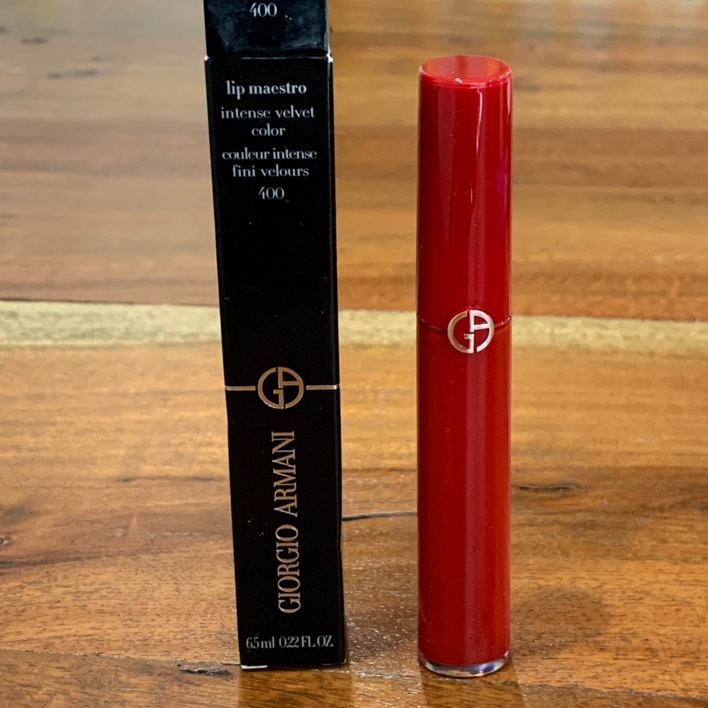 Giorgio Armani Flash Lacquer rouge 400 lip maestro intense velvet color